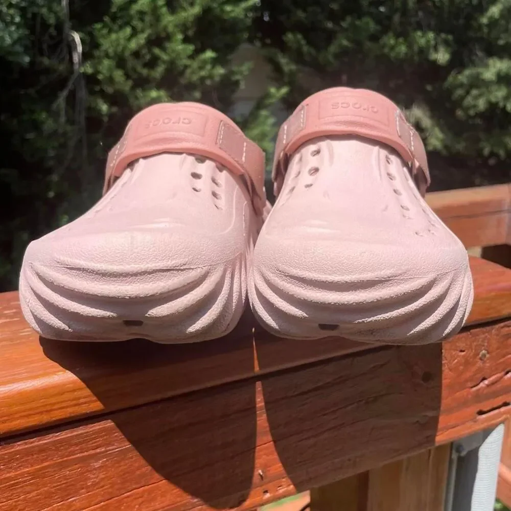 Crocs Junior 5 Echo clogs Pink Clay Mauve Pink Platform Clogs